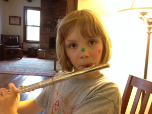 kid and flute
