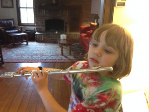 daughter with flute