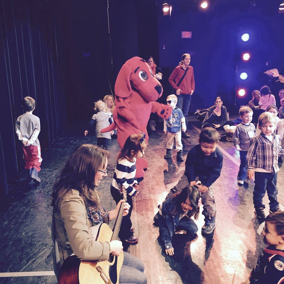 Miss Marlene and Clifford at Toddler Theater